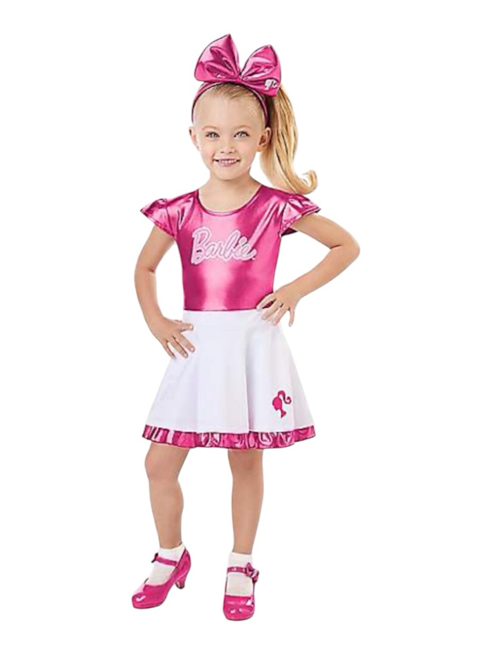 Barbie Costume Pink & White Girls 3T-4T NWT